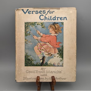 Cecil Trout Blancke, Verse für Kinder, seltenes Vintage illustriertes Kinderbuch mit Schutzumschlag (1924)