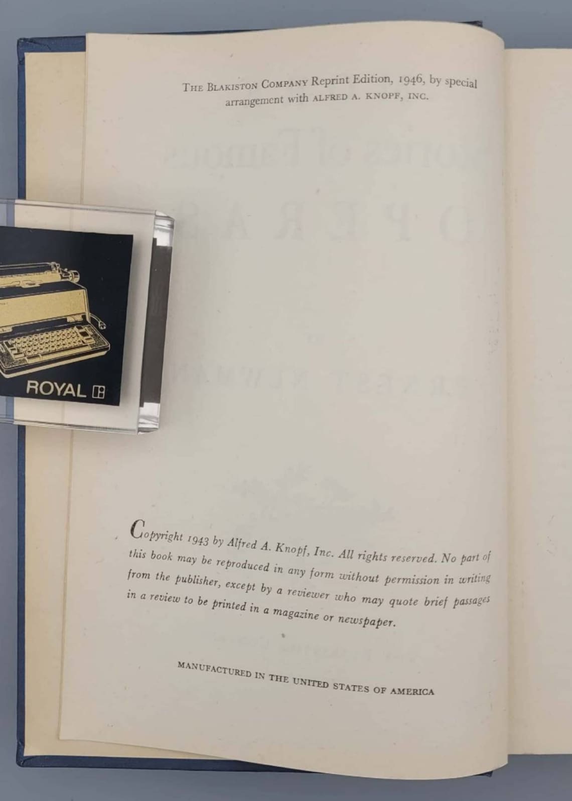 Ernest Newman, More Stories of Famous Operas, Vintage Book W/ Dust