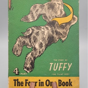 Olga Cabral, The Story of Tuffy (The Tramp Dog), Vintage Softcover Illustrated Children&#39;s Book (1945)