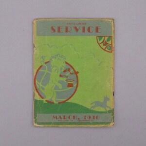 Fritz-Cross Service, March Issue, Vintage Joke Booklet [Vol. 9/No. 10] (1930)