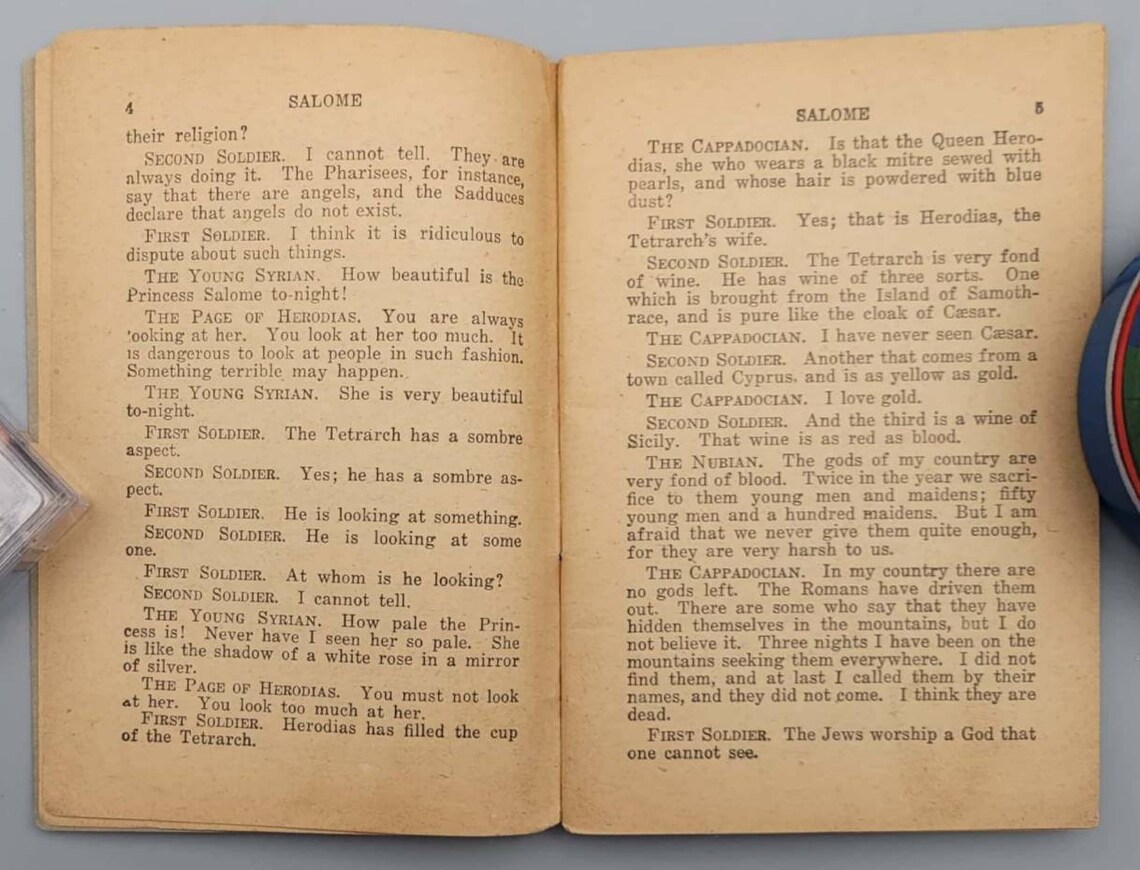 Oscar Wilde, Salome & Prose Poems, Vintage Miniature Softcover Book