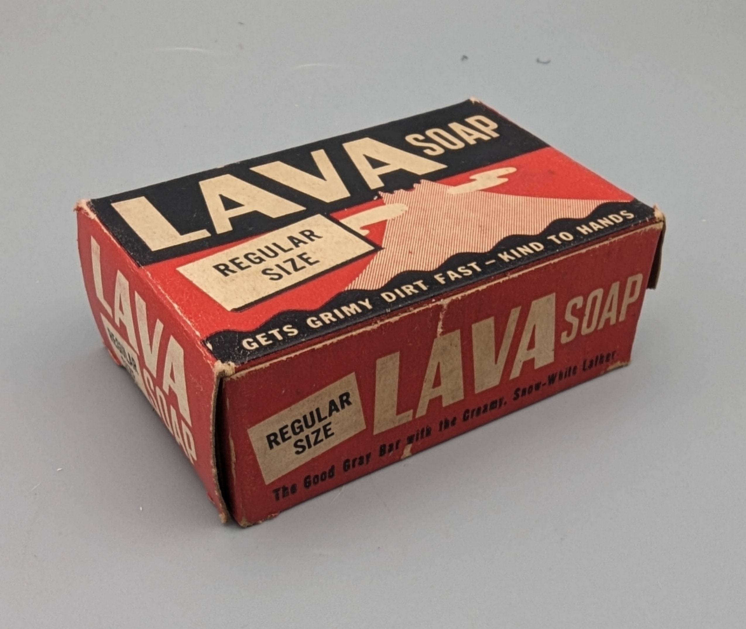 Lava Brand Soap, Vintage Bar of Soap in Unopened Box W/ Original