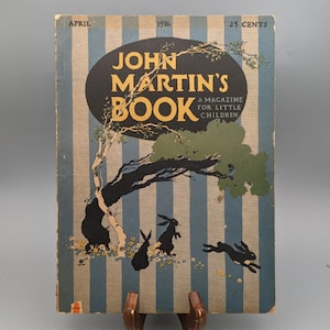 John Martin&#39;s Book, The Child&#39;s Magazine, April Issue, Vintage Illustrated Children&#39;s Magazine (1916)