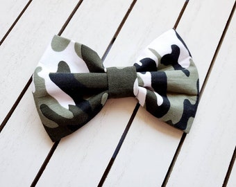 Camo Dog Bow Tie | Cat Bow Tie | Dog Collar Bow Tie | Cat Collar Bow Tie | Pet Bow Tie | Camouflage Bow Tie