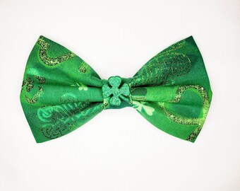 Celtic Medley - St Patrick's Day Dog Bow Tie - St Patrick's Day Cat Bow Tie - St Patrick's Day Pet Bow Tie