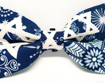 Hanukkah Snowflake Bow - Hanukkah Dog Bow Tie - Hanukkah Headband - Hanukkah Cat Bow Tie - Hanukkah Hair Bow - Hanukkah Collar Bow