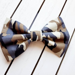 Camo Dog Bow Tie | Cat Bow Tie | Dog Collar Bow Tie | Cat Collar Bow Tie | Pet Bow Tie | Camouflage Bow Tie