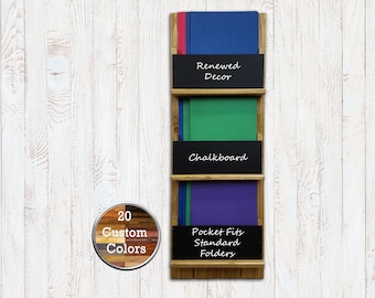 Horsham Multipurpose Mail and Key Holder for Wall - Home Organization Essential - Custom Stain Colors