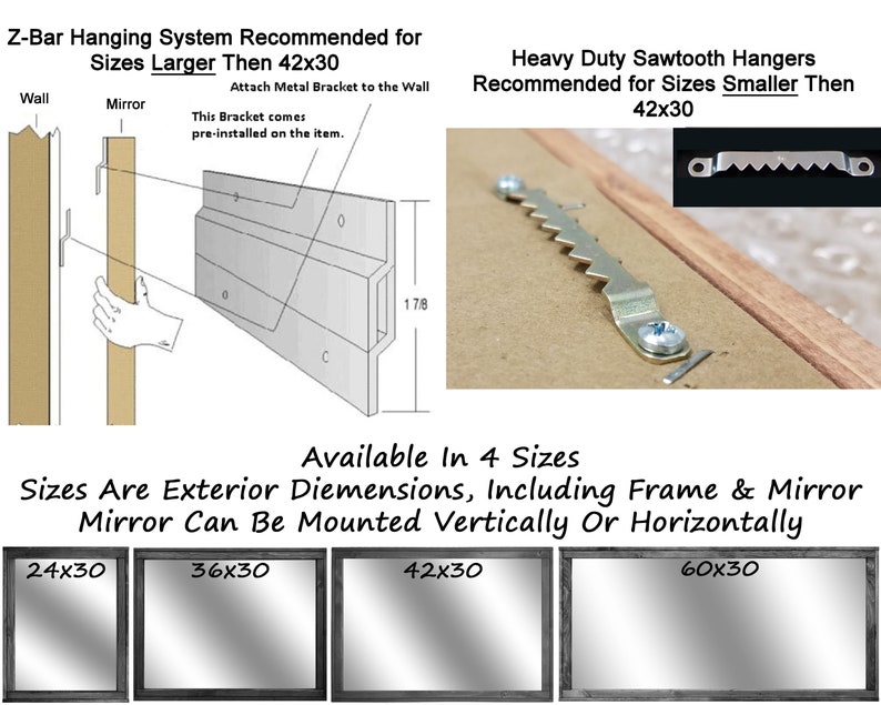 Sydney Rustic Mirror Vanity Mirror Bathroom Mirror Etsy