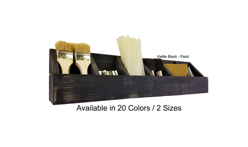 Restyled Farmhouse Wall Cubby Storage Bins Shelf Rustic Shelves Available 2 Sizes And 20 Paint Or Stain Colors Shown Kettle Black