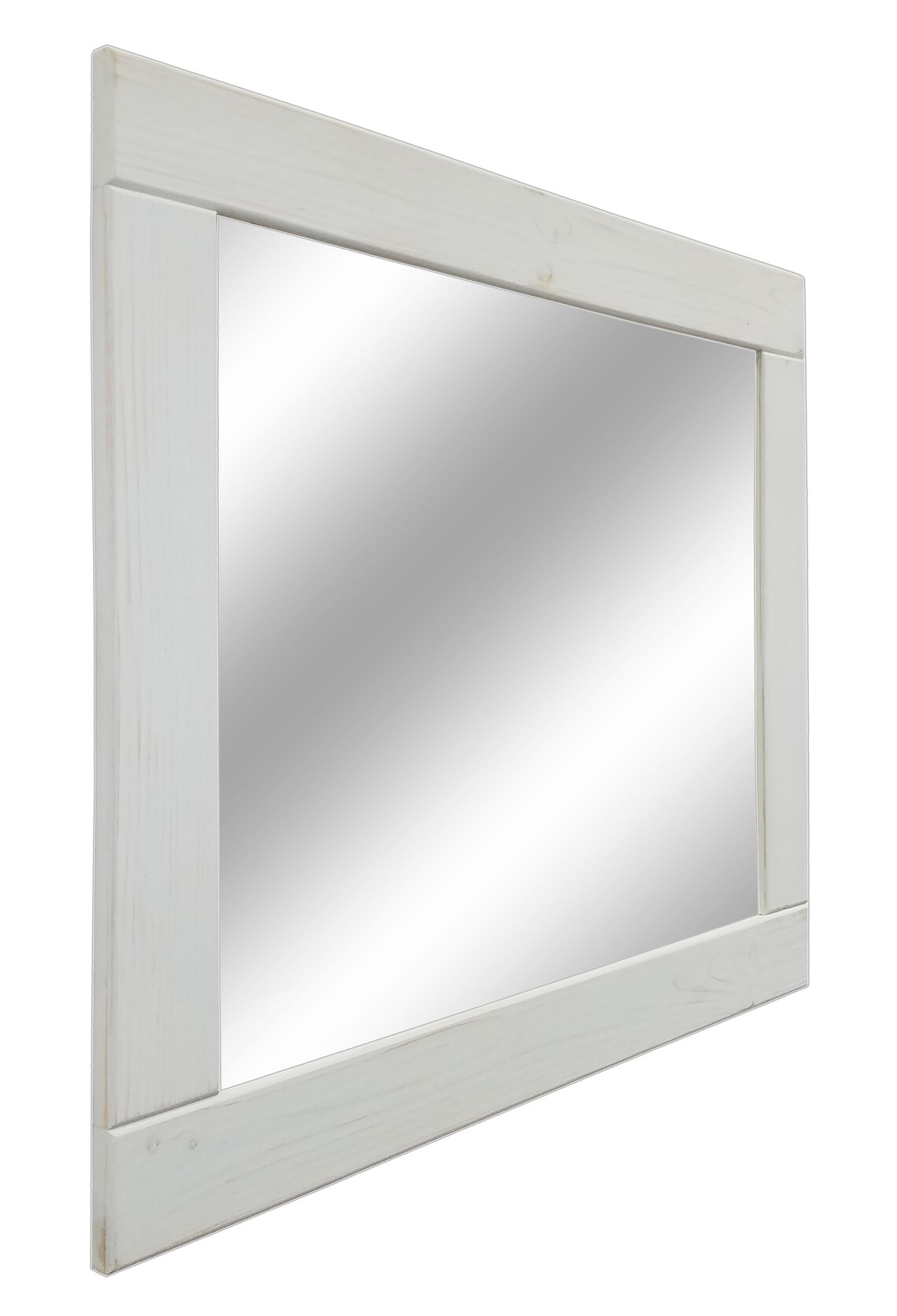 Espejo de madera rústica natural enmarcado 20 colores de la | Etsy