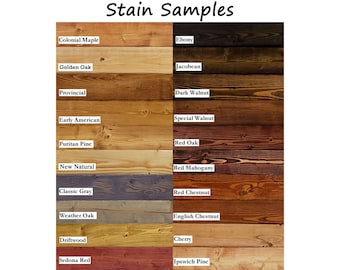 Minwax Stain Samples on Pine | Etsy