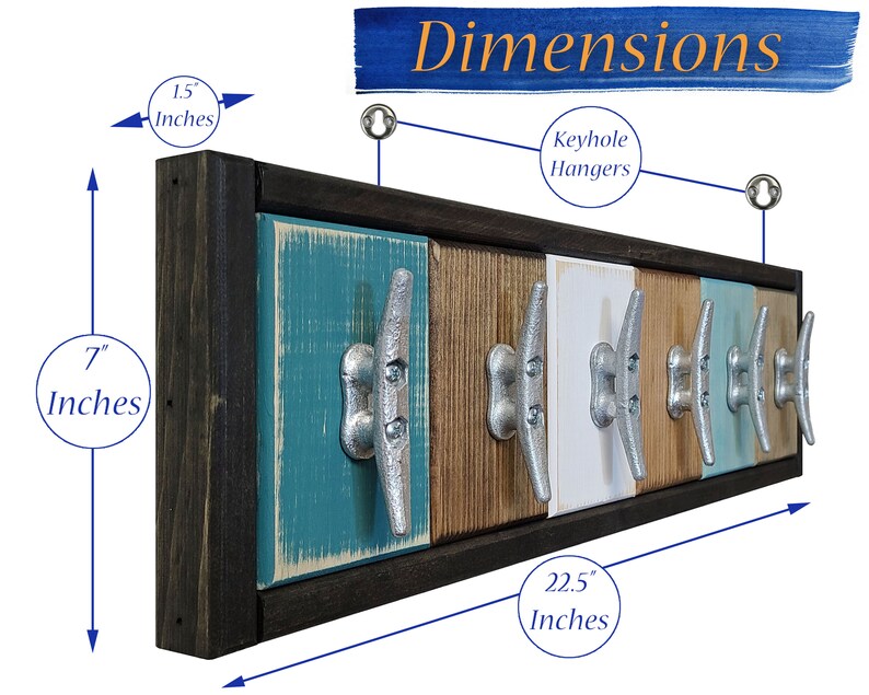 Stone Harbor Boat Cleat Wall Hook Rack Customizable Home Etsy
