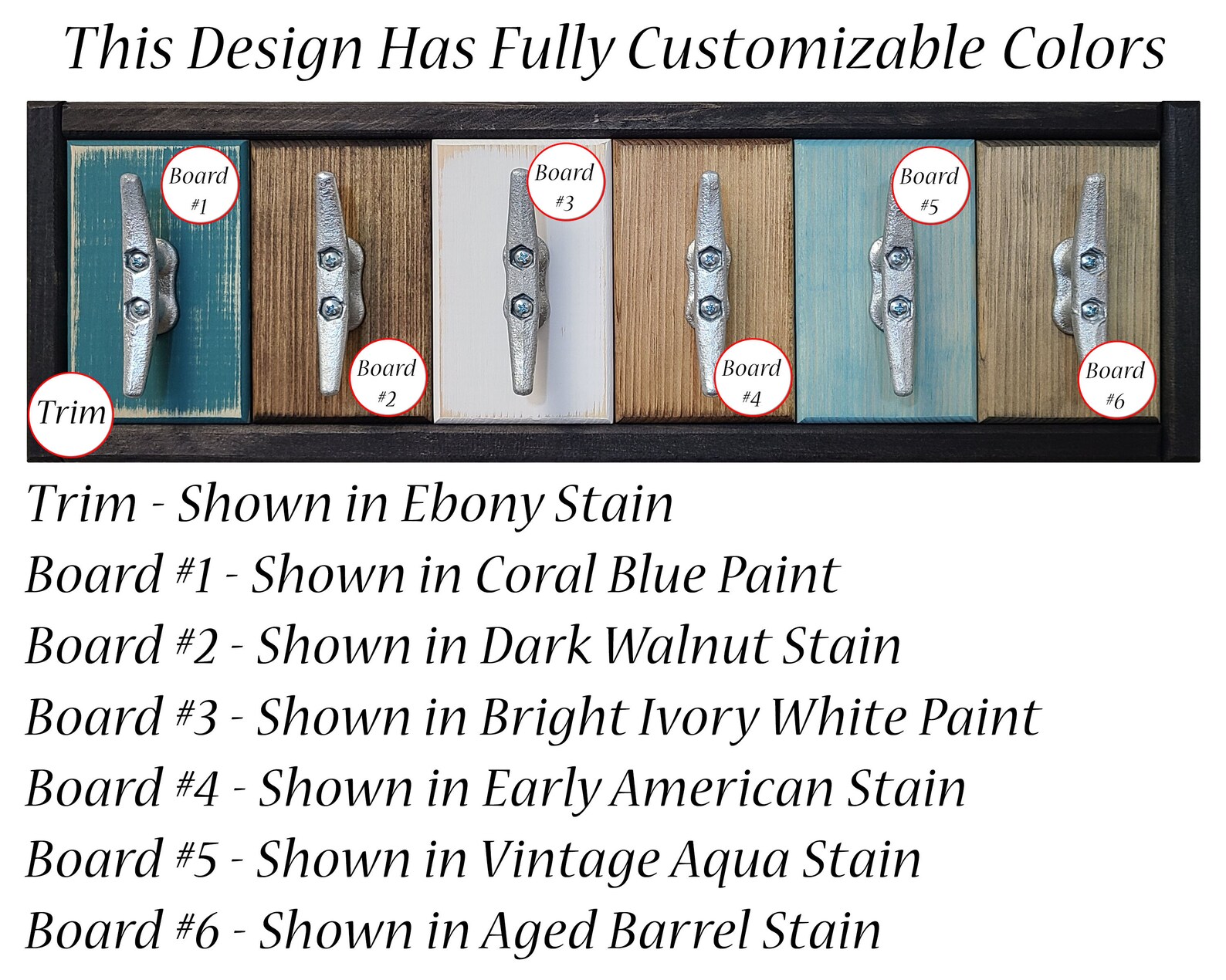 Stone Harbor Boat Cleat Wall Hook Rack Customizable Home Etsy