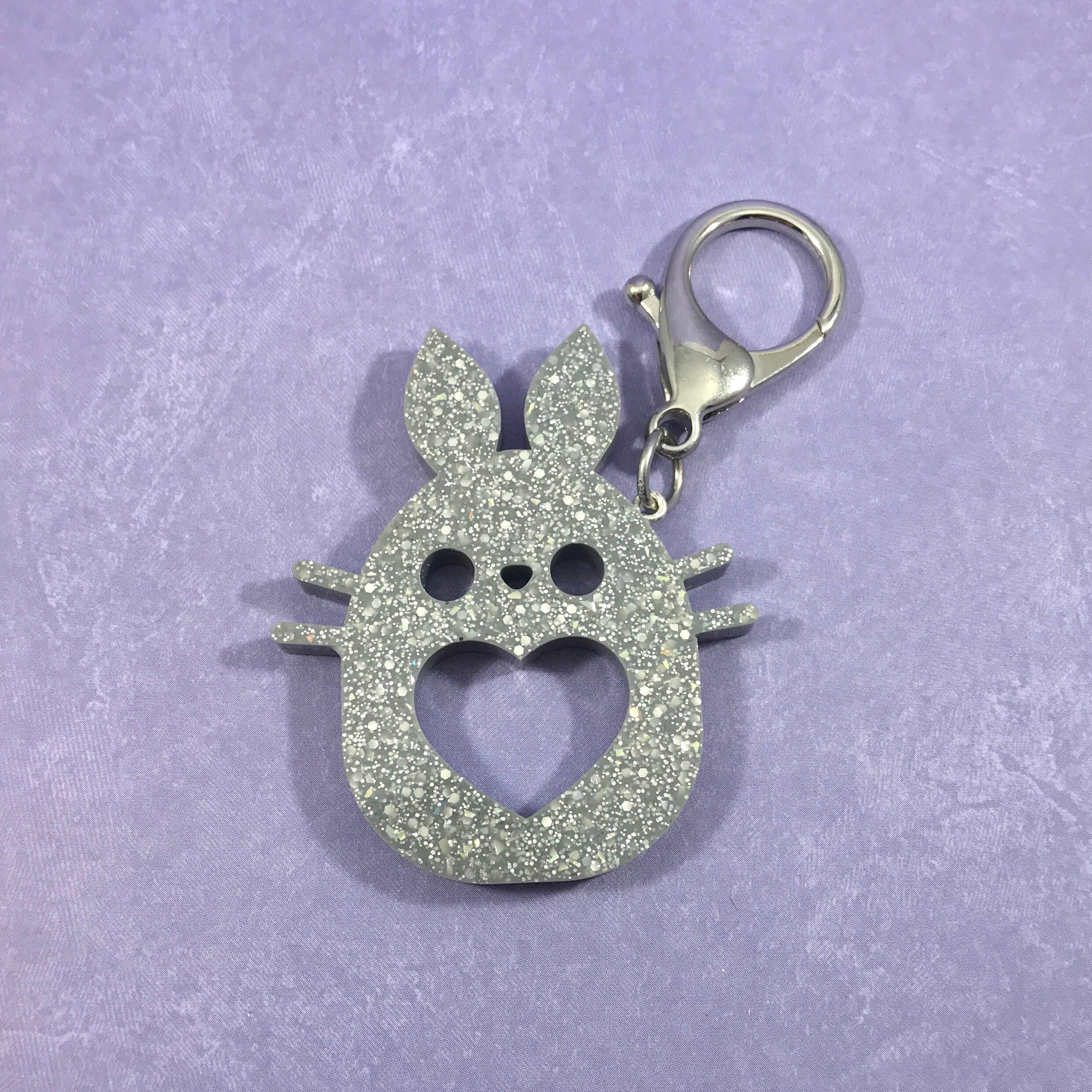 backpack planner keychain purse Cute Gray Character Charm