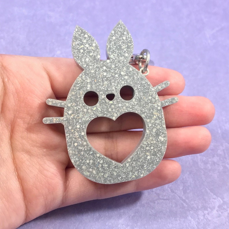backpack planner keychain purse Cute Gray Character Charm
