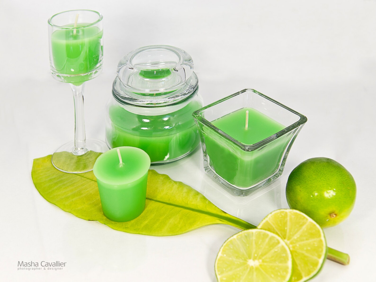 Lime Candle Set Scented Christmas Candles Christmas Gift Etsy