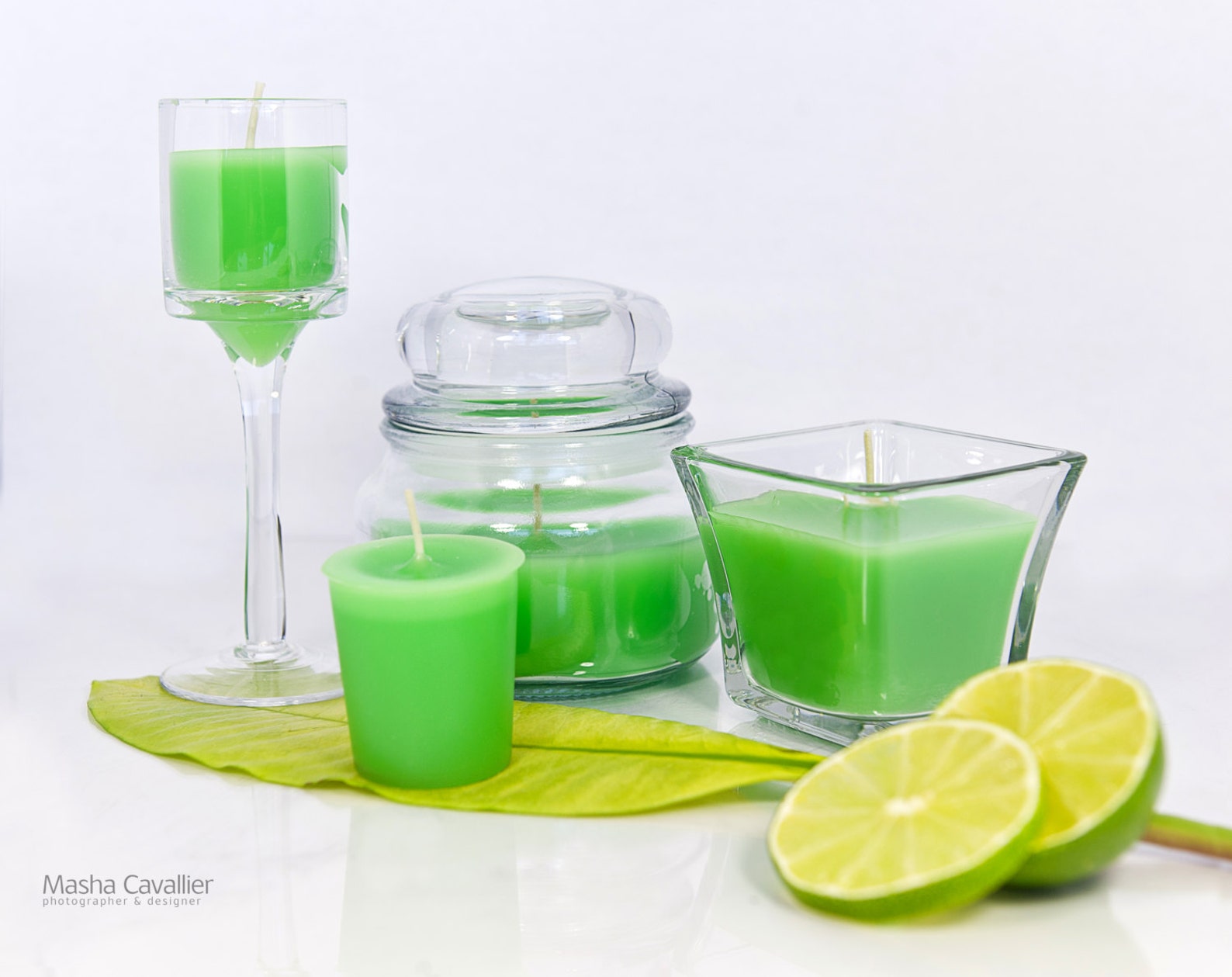 Lime Candle Set Scented Christmas Candles Christmas Gift Etsy
