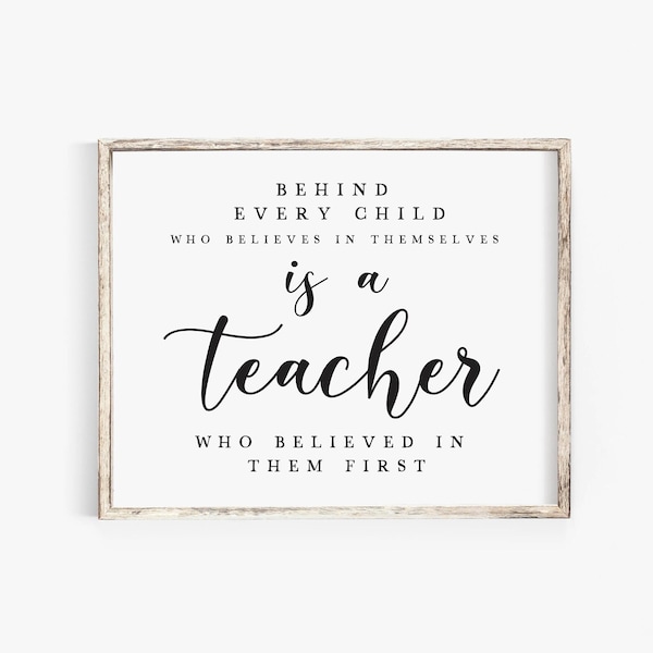 Teacher Appreciation Gift Behind every child Last Day of School Printable Card Teacher Keepsake from Students End of the Year SVG CUT FILE