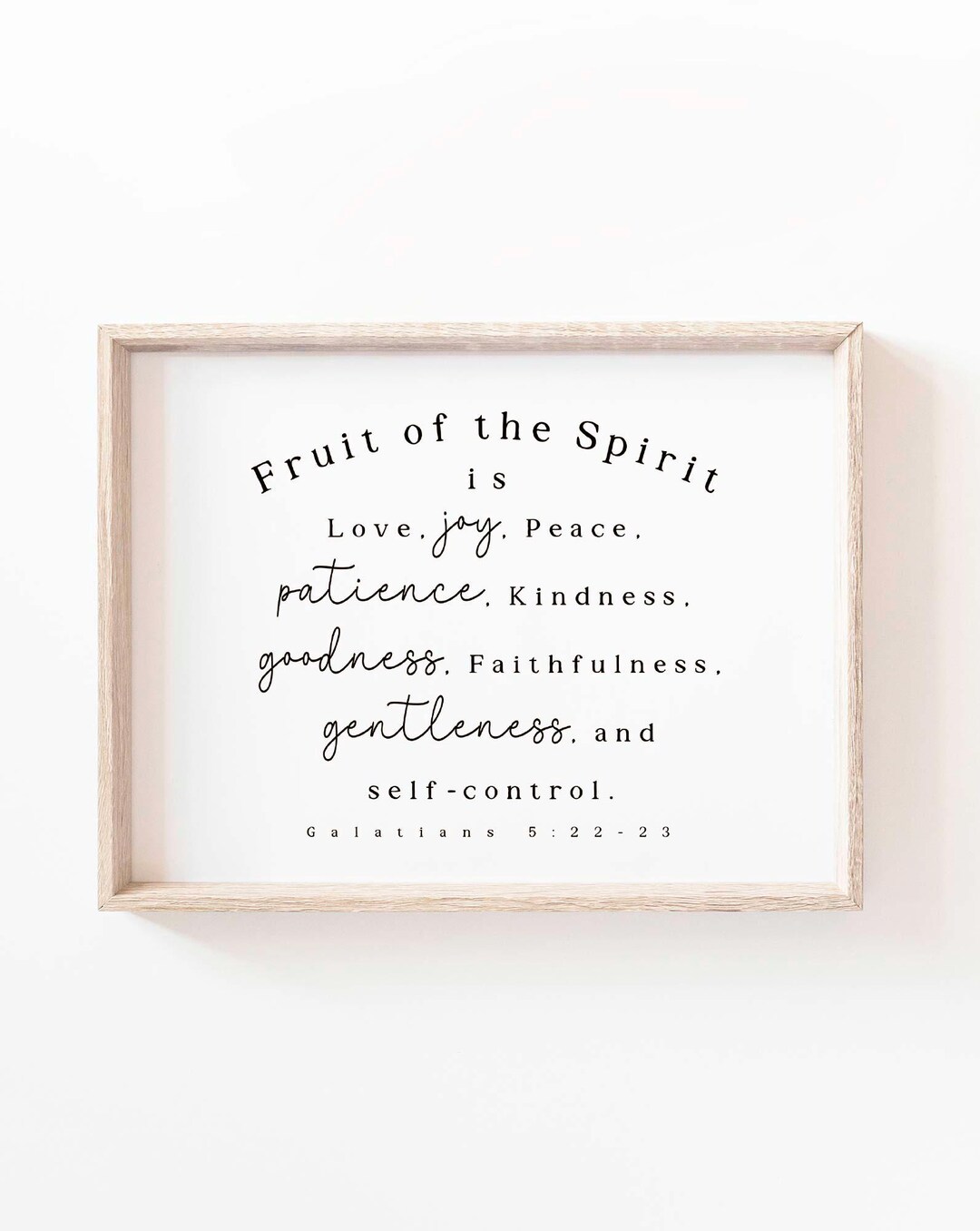 Fruit of the Spirit Wall Art Printable Fruit of the Spirit Galatians 5: ...