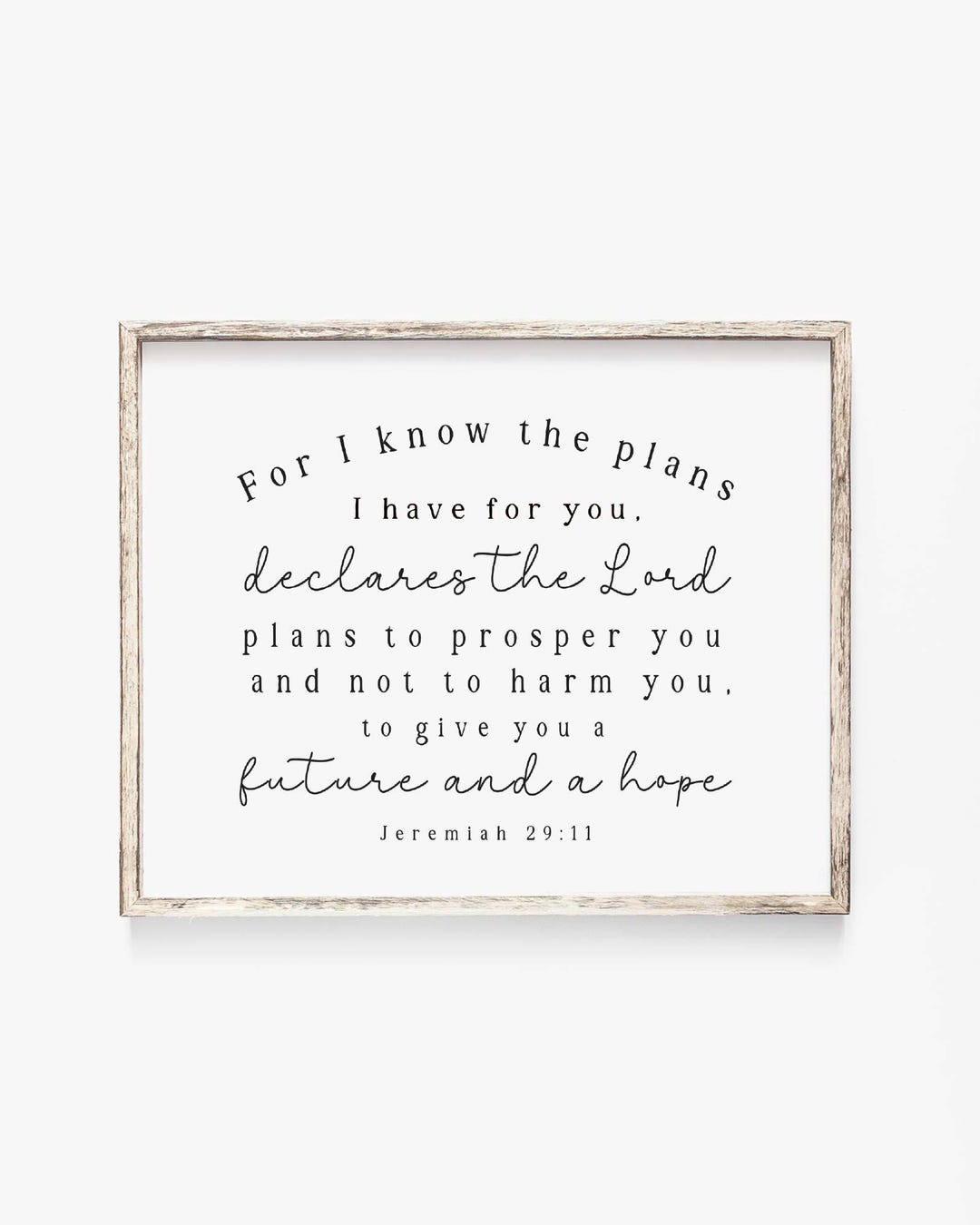 Jeremiah 29:11 for I Know the Plans I Have for You Bible Verse Wall Art ...