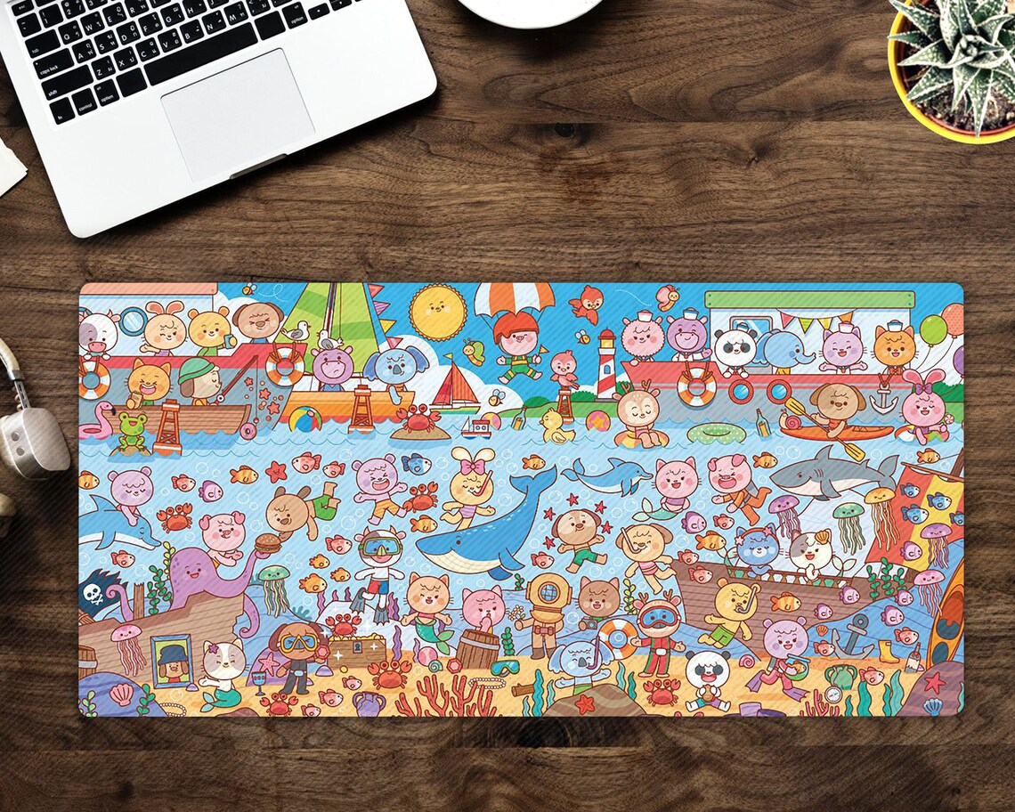 Animal Crossing Big Gaming Desk Mat Big Gaming Desk Mat Etsy