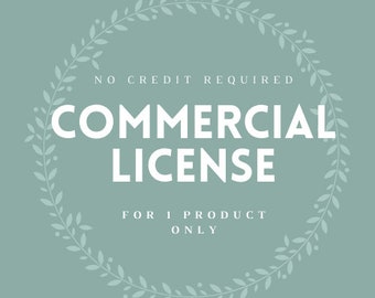 Commercial License, no credit required