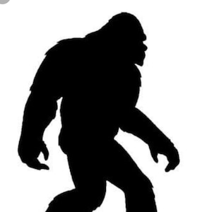 Pack of 3 Bigfoot Stencils Made From 4 Ply Mat Board 11x14, 8x10 and 5x7 -Package includes One of Each Size