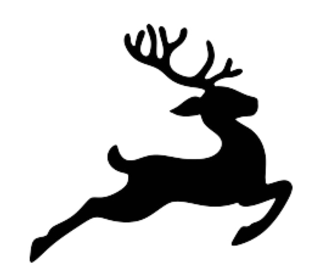 Flying Reindeer Stencil Made from 4 Ply Mat Board-Choose a Size-From 5x7 to 24x36