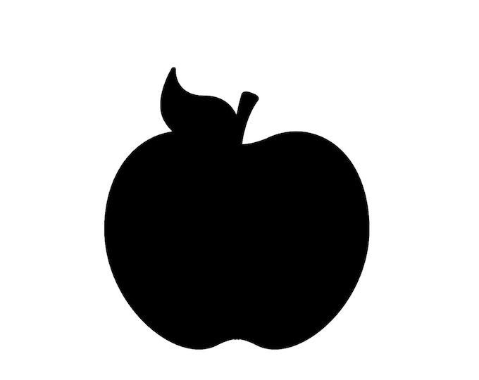 Apple Stencil Made from 4 Ply Mat Board-Choose a Size-From 5x7 to 24x36