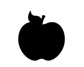 Pack of 3 Apple Stencils Made from 4 Ply Mat Board, 11x14, 8x10 and 5x7 -Package includes One of Each Size