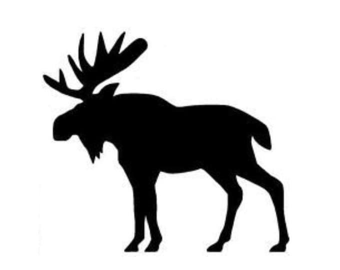 Pack of 3 Moose Style 3 Stencils Made from 4 Ply Mat Board, 18x24, 16x20 and 11x14 -Package includes One of Each Size