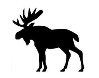 Moose Style 3 Stencil Made from 4 Ply Mat Board-Choose a Size-From 5x7 to 24x36