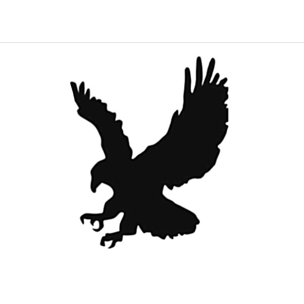 Eagle Style 2 Stencil Made from 4 Ply Mat Board-Choose a Size-From 5x7 to 24x36