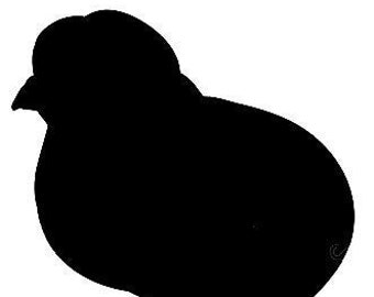 Pack of 3 Baby Chick Style 2 Stencils Made from 4 Ply Mat Board, 11x14, 8x10 and 5x7 -Package includes One of Each Size