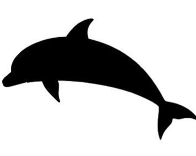 Pack of 3 Dolphin Style 2 Stencils Made from 4 Ply Mat Board, 11x14, 8x10 and 5x7 -Package includes One of Each Size