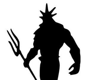 King Neptune Stencil Made from 4 Ply Mat Board-Choose a Size-From 5x7 to 24x36