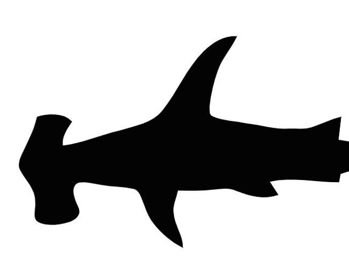 Pack of 3 Hammerhead  Shark Stencils Made from 4 Ply Mat Board 16x20, 11x14, 8x10 -Package includes One of Each Size