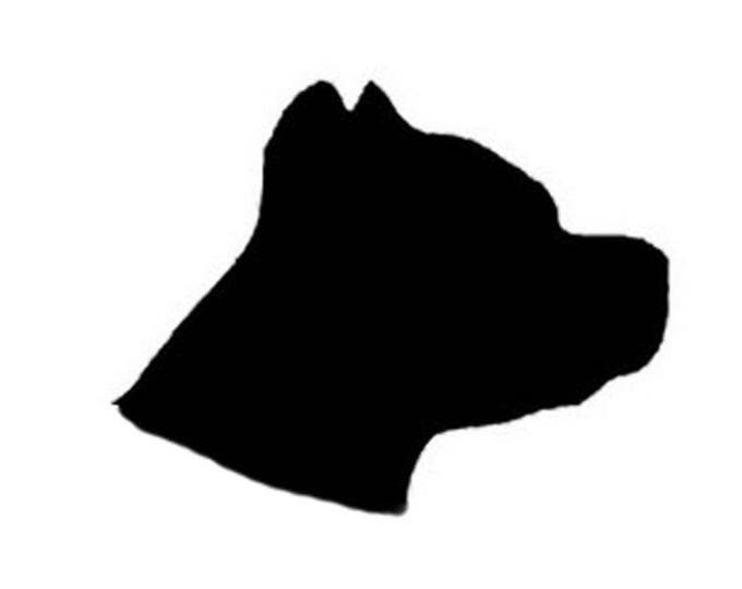 Pack of 3 Pitbull Head Only Stencils Made from 4 Ply Mat Board, 11x14, 8x10 and 5x7 -Package includes One of Each Size