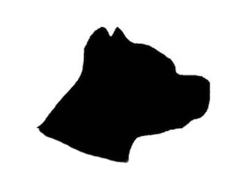 Pack of 3 Pitbull Head Only Stencils Made from 4 Ply Mat Board 16x20, 11x14, 8x10 -Package includes One of Each Size