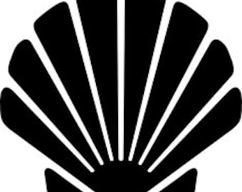 Epic image regarding seashell stencil printable Wild image for seashell stencil printable