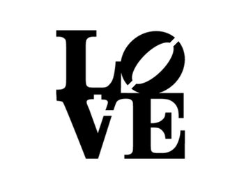 Love stencil | Etsy