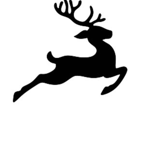 Pack of 3 Flying Reindeer Stencils, 11x14, 8x10 and 5x7 Made From 4 Ply Matboard