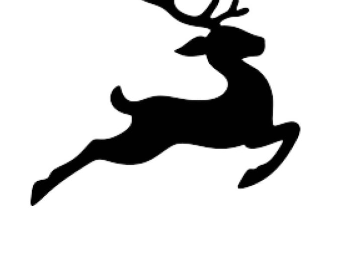 Pack of 3 Flying Reindeer Stencils, 11x14, 8x10 and 5x7 Made From 4 Ply Matboard