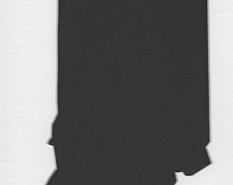 Indiana State Stencil Made from 4 Ply Mat Board-Choose a Size-From 5x7 to 24x36