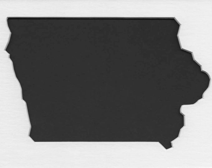 Pack of 3 Iowa State Stencils Made From 4 Ply Mat Board 11x14, 8x10 and 5x7 -Package includes One of Each Size