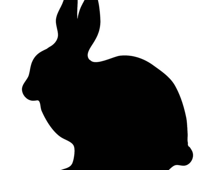 Pack of 3 Rabbit Stencils Made from 4 Ply Mat Board 16x20, 11x14, 8x10 -Package includes One of Each Size