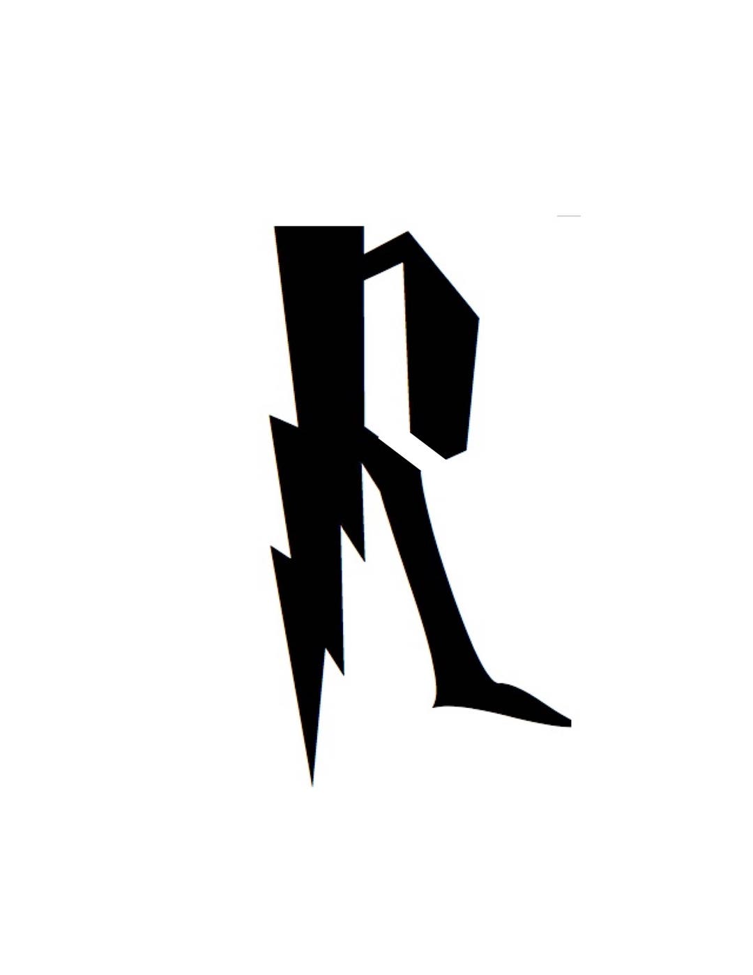 Letter R Stencil Made From 4 Ply Mat Board-wizard Font - Etsy