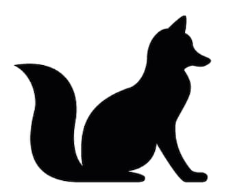 Pack of 3 Fox Stencils Made from 4 Ply Mat Board 16x20,11x14, 8x10 -Package includes One of Each Size