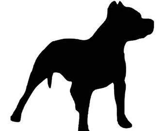 Pack of 3 Pitbull Stencils Made from 4 Ply Mat Board 16x20, 11x14, 8x10 -Package includes One of Each Size